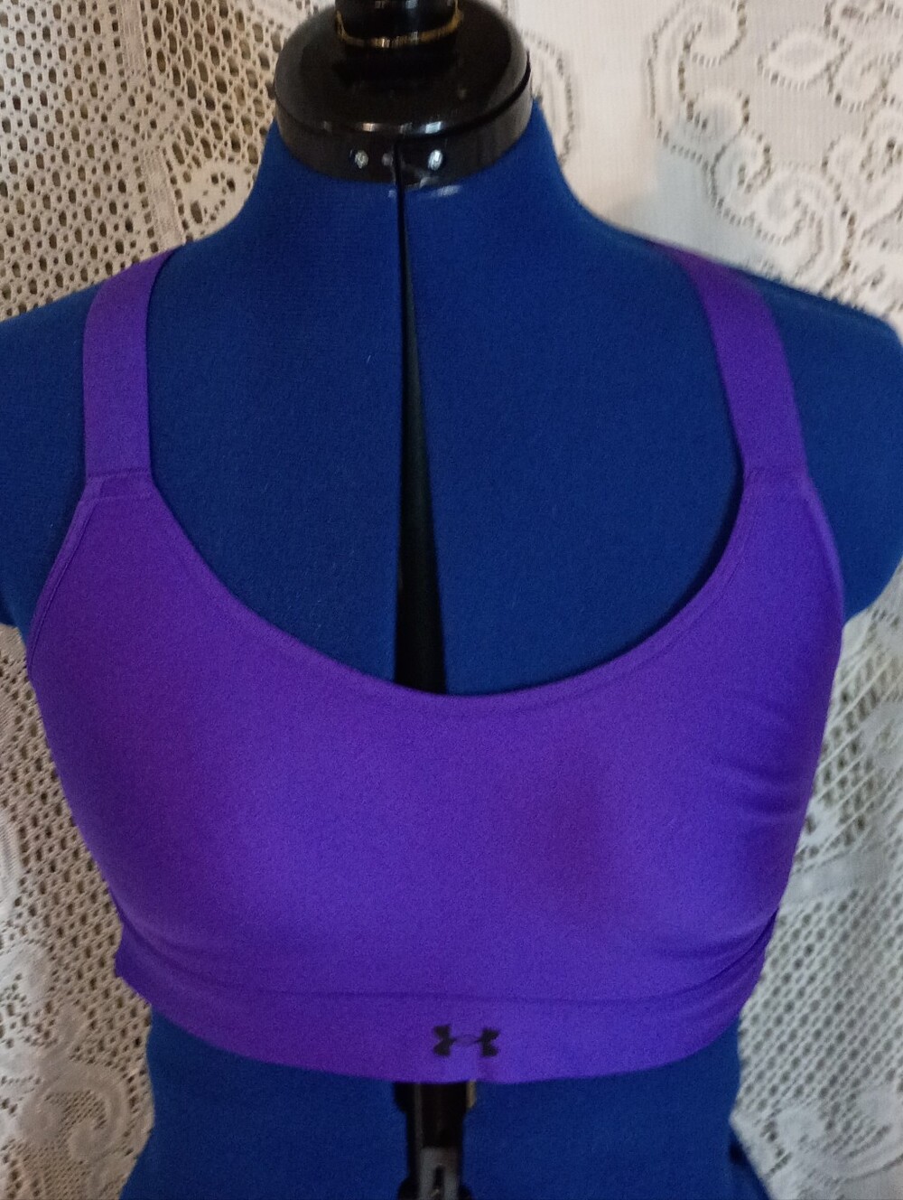 Under Armour Violet Scoop Neck Sports Bra